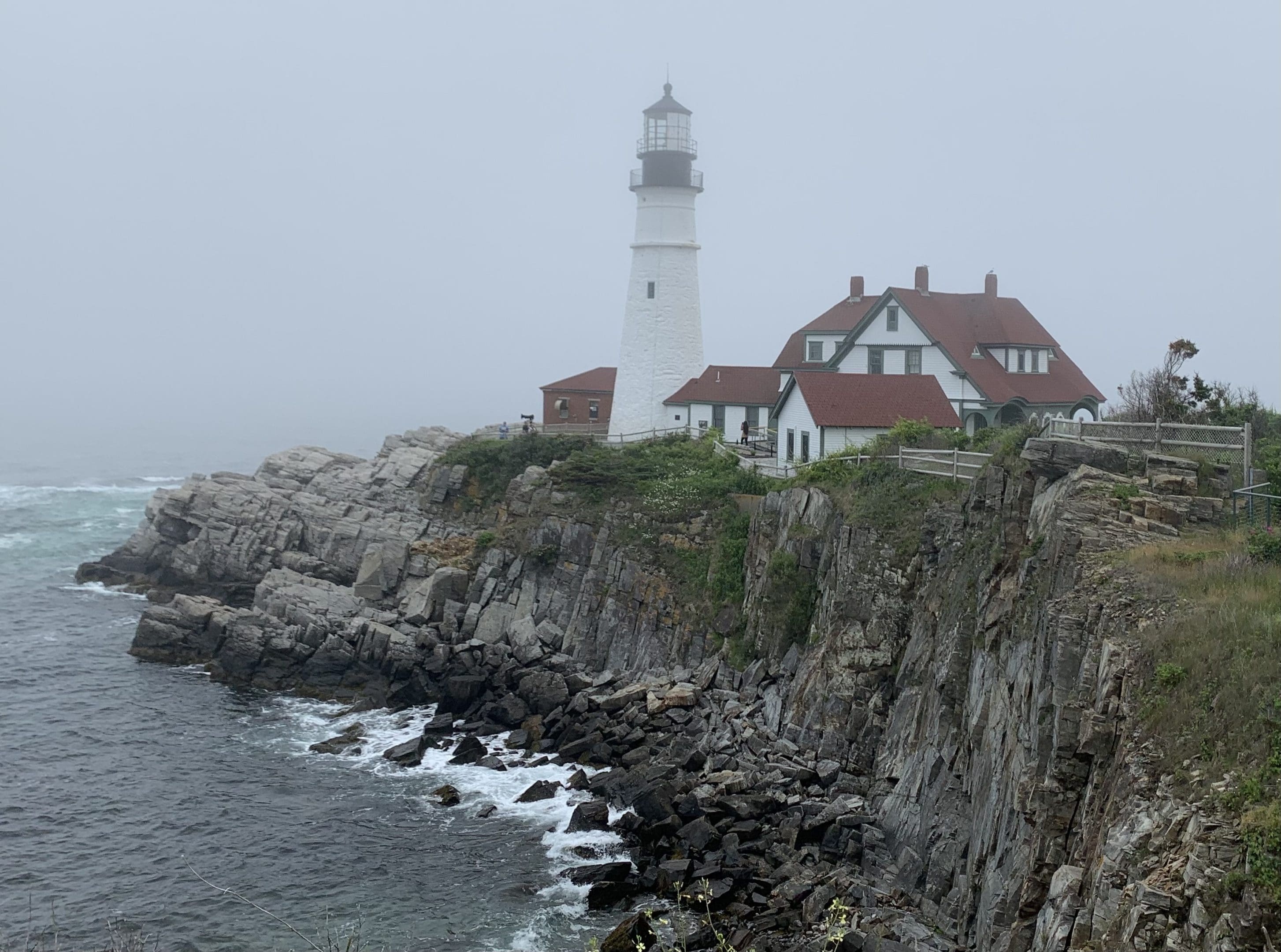 Portland Head Light on a foggy Maine afternoon