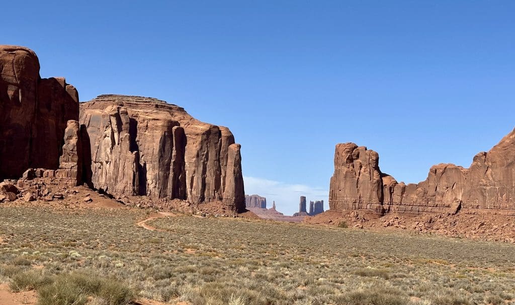 The North Window is a popular viewpoint at Monument Valley