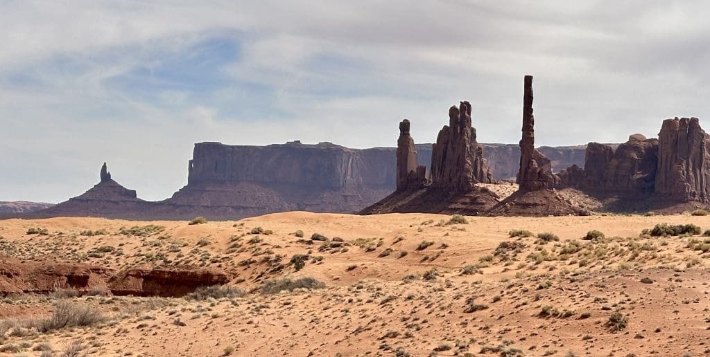 Yei Bi Chei and Totem Pole in Monument Valley