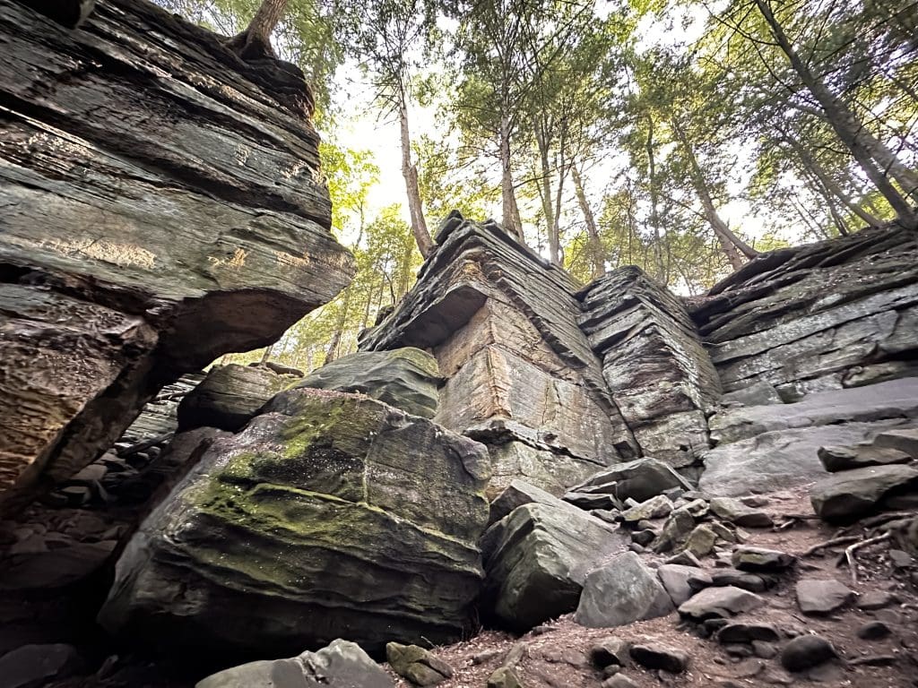 The Ritchie Ledges is full of stunning rock formations, cliffs, and crevices